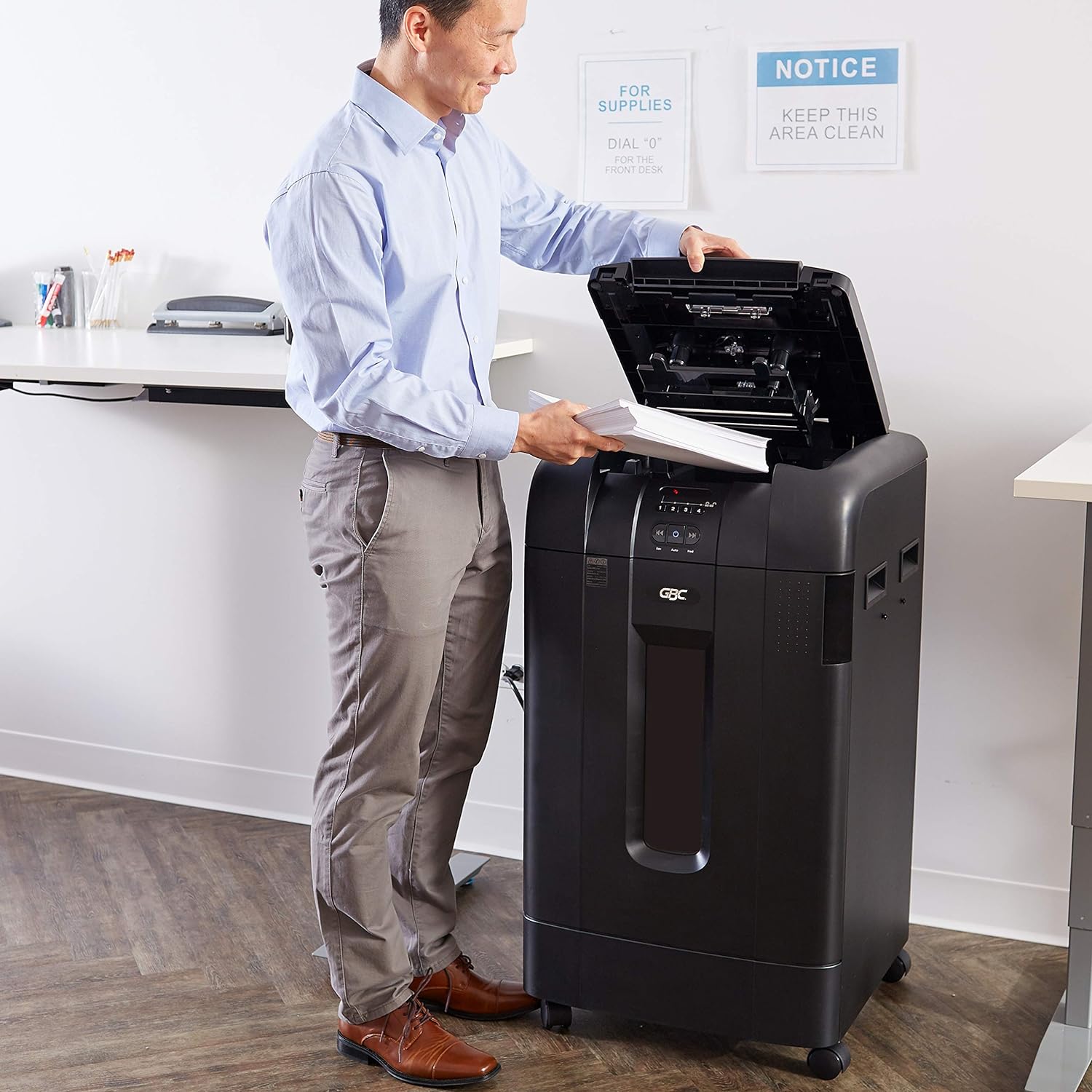 Image of Swingline Stack and Shred 750X Auto Feed Shredder